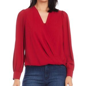 Karen Kane Red Blouse size S